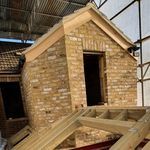 Green Lane — brick gable and new roof structure